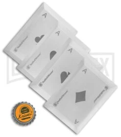 Smith & Wesson Bullseye Stainless Steel Throwing Cards - Satin -Kershaw Store Smith and Wesson Bullseye Throwing Cards SS 1136222 BHQ 125110 jr bottlecap large