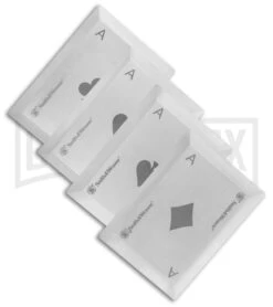 Smith & Wesson Bullseye Stainless Steel Throwing Cards - Satin