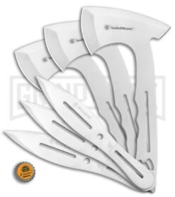 Smith & Wesson Throwing Axe & Knife Combo - 6 Piece 19 Smith & Wesson Throwing Axe & Knife Combo - 6 Piece -Kershaw Store Smith and Wesson Throwing Axe and Knife Combo Set 6 Piece 1122228 BHQ 112318 jr bottlecap large