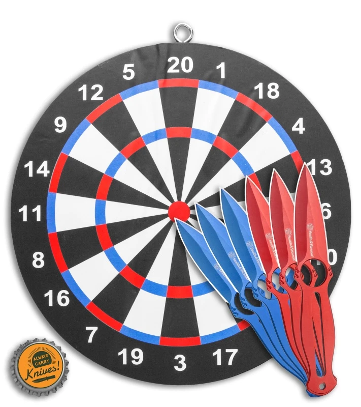 Smith & Wesson Throwing Knife Set W/ Target Board 12 Smith & Wesson Throwing Knife Set W/ Target Board - Image 10