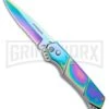 Super Knife Croc Automatic Knife Stainless Rainbow Spectrum (3.5 Spectrum) Serr -Kershaw Store Super Knife Croc Auto Stainless Rainbow Spectrum Spectrum Serr GX 34964 jr large