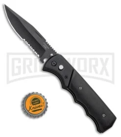 Super Knife Dingo Black Wood Automatic Knife - Black Serr -Kershaw Store Super Knife Dingo Black Wood Automatic Knife Black Serrated GX 33705 ns bottlecap large