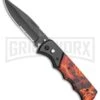 Super Knife Dingo Orange Flame Automatic Knife - Black Serr -Kershaw Store Super Knife Dingo Flame Automatic Knife Black Serr GA623PFA GX 35951 LAS large