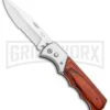 Super Knife Dingo Rosewood Automatic Knife - Satin Serr -Kershaw Store Super Knife Dingo Rosewood Auto Satin Serr GA623WSL GX 33498 jr large