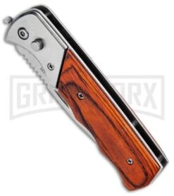 Kershaw Store -Kershaw Store Super Knife Dingo Rosewood Auto Satin Serr GA623WSL GX 33498 jr spine large
