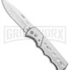 Super Knife Dingo Silver Holes Marble Acrylic Automatic Knife - Satin Serr 1 Super Knife Dingo Silver Holes Marble Acrylic Automatic Knife - Satin Serr -Kershaw Store Super Knife Dingo Silver Holes Marble Acrylic Satin Serr GA623SLD GX 33491 jr large