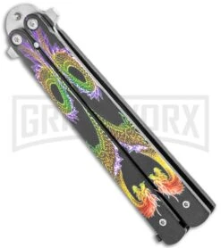 Super Knife Purple Balisong Butterfly Knife Dragon - Tanto Satin -Kershaw Store Super Knife Purple Balisong Butterfly Dragon Tanto Satin 1109PGR GX 36802 jr side large