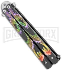 Super Knife Purple Balisong Butterfly Knife Dragon - Tanto Satin -Kershaw Store Super Knife Purple Balisong Butterfly Dragon Tanto Satin 1109PGR GX 36802 jr spine large