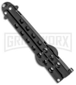 Black Bartender "Bottle-Fly" Butterfly Knife Bottle Opener 8 Black Bartender "Bottle-Fly" Butterfly Knife Bottle Opener -Kershaw Store The Bartender Bottle Fly Bottle Opener Black BHQ 8089 jr side large