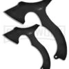 Uzi Throwing Axe Combo Large/Small Axe Set - Solid Black SS -Kershaw Store Uzi Throwing Axe Combo Large Small Axe set solid black ss BHQ 64423 er large