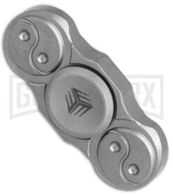 WE Knife Co. S01C Titanium Fidget Spinner - Gray -Kershaw Store WE Knife Co S01C ti fidget spinner gray BHQ 68411 er side large