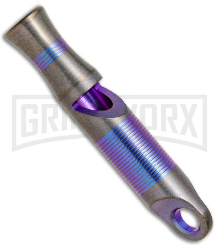WE Knife Co. 120dB Blue/Purple Titanium Whistle A-05A 3 WE Knife Co. 120dB Blue/Purple Titanium Whistle A-05A
