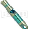 WE Knife Co. 120dB Green/Blue/Gold Titanium Whistle A-05C -Kershaw Store WE Knife Co Ti Whistle Green A 05C BHQ 78739 jr large