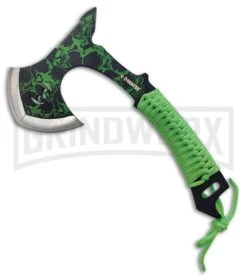Z-Hunter Skull Fog Tactical ZB-152GN 12" Axe Green Cord