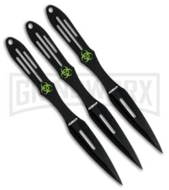 Z-Hunter Zombie Thrower 3 Piece Set & Target Black - Black Plain