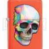 Zippo Lighter Skull - Neon Orange 2 Zippo Lighter Skull - Neon Orange -Kershaw Store Zippo LIghter Skull Neon Orange BP 22813 jr large