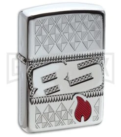 Zippo Lighter 85th Anniversary Collectible + Engraving - High Polished Chrome