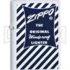 Zippo Lighter Blue White 1958-59 - White Matte -Kershaw Store Zippo Lighter Blue White White Matte BP 22843 jr large