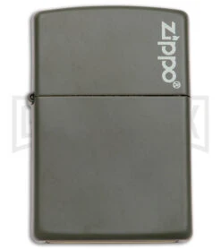 Zippo Lighter Classic Logo - Green Matte