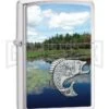 Zippo Lighter Fish In Lake - Brushed Chrome 2 Zippo Lighter Fish In Lake - Brushed Chrome -Kershaw Store Zippo Lighter Fish in Lake Brushed Chrome BP 22826 jr large