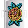 Zippo Lighter Flower Tattoo - Brushed Chrome 1 Zippo Lighter Flower Tattoo - Brushed Chrome -Kershaw Store Zippo Lighter Flower Tatoo Brushed Chrome BP 22808 jr large