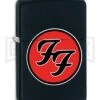 Zippo Lighter Foo Fighters Logo - Black Matte