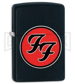 Zippo Lighter Foo Fighters Logo - Black Matte