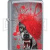Zippo Lighter Grunge Howling Wolf - Street Chrome -Kershaw Store Zippo Lighter Grunge Howling Wolf Street Chrome BP 22883 jr large