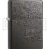 Zippo Lighter Iced Paisley - Gray Dusk