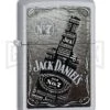 Zippo Lighter Jack Daniels Bottle - Satin Chrome -Kershaw Store Zippo Lighter Jack Daniels Bottle Satin Chrome BP 23649 jr large
