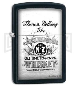 Zippo Lighter Jack Daniels There's Nothing - Black Matte