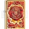 Zippo Lighter Jim Beam Ribbon - High Polish Brushed Brass