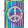 Zippo Lighter Rivet Peace Sign - Spectrum -Kershaw Store Zippo Lighter Rivet Peace Sign Spectrum BP 22685 jr large