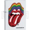Zippo Lighter Rolling Stones - White Matte -Kershaw Store Zippo Lighter Rolling Stones White Matte BP 22896 jr large