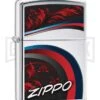 Zippo Lighter Satin And Ribbons - High Polish Chrome -Kershaw Store Zippo Lighter Satin and Ribbons High Polish Chrome BP 22842 jr large