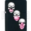 Zippo Lighter Skull Bubble Gum - Black Matte 2 Zippo Lighter Skull Bubble Gum - Black Matte -Kershaw Store Zippo Lighter Skull Bubble Gum Black Matte BP 22807 jr large