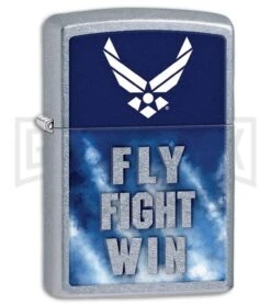 Zippo Lighter US Air Force Fly Fight Win - Street Chrome