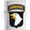 Zippo Lighter US Army 101st Airborne - Brushed Chrome 2 Zippo Lighter US Army 101st Airborne - Brushed Chrome -Kershaw Store Zippo Lighter US Army 101st Airborne BP 22909 jr large