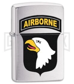 Zippo Lighter US Army 101st Airborne - Brushed Chrome