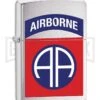 Zippo Lighter US Army 82nd Airborne - Brushed Chrome -Kershaw Store Zippo Lighter US Army 82nd Airborne Brushed Chrome BP 22906 jr large