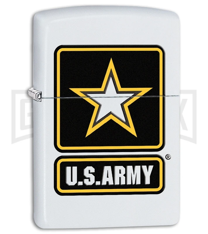 Zippo Lighter US Army Star - White Matte 3 Zippo Lighter US Army Star - White Matte