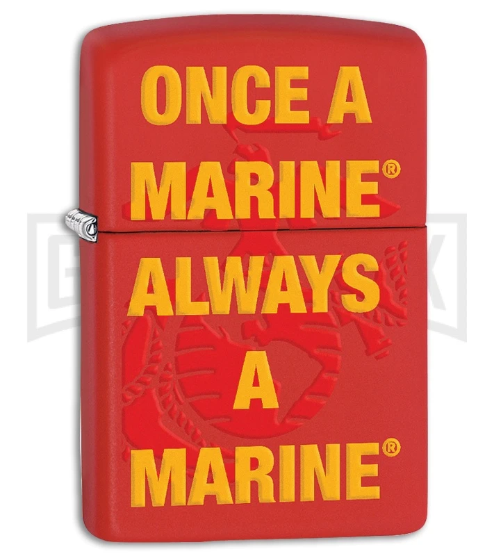 Zippo Lighter US Marine Corps - Red Matte 3 Zippo Lighter US Marine Corps - Red Matte
