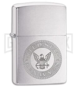 Zippo Lighter US Navy Seal - Brushed Chrome