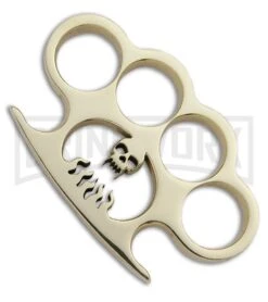 American Made Knuckles Polished Brass Hellfire Knuckle Weight