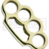 American Made Knuckles Mini Polished Brass Knuckle Weight 4-Finger -Kershaw Store amk mini brass knuckles large