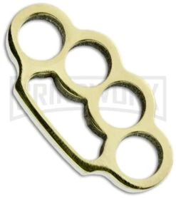 American Made Knuckles Mini Polished Brass Knuckle Weight 4-Finger
