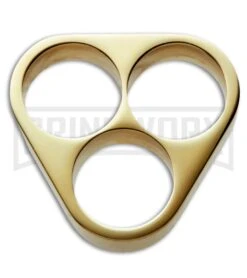 American Made Knuckles Polished Prime 3 Finger Brass Knuckle Weight