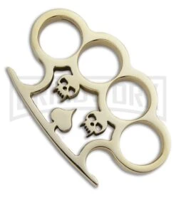 American Made Knuckles Polished Brass Wicked Knuckle Weight