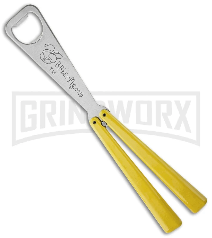 BB Barfly Yellow Bottle Opener Butterly Trainer - Satin 3 BB Barfly Yellow Bottle Opener Butterly Trainer - Satin
