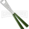 BB Barfly Bottle Opener Green Balisong Trainer Butterfly - Satin -Kershaw Store bbbarfly green bottle opener large